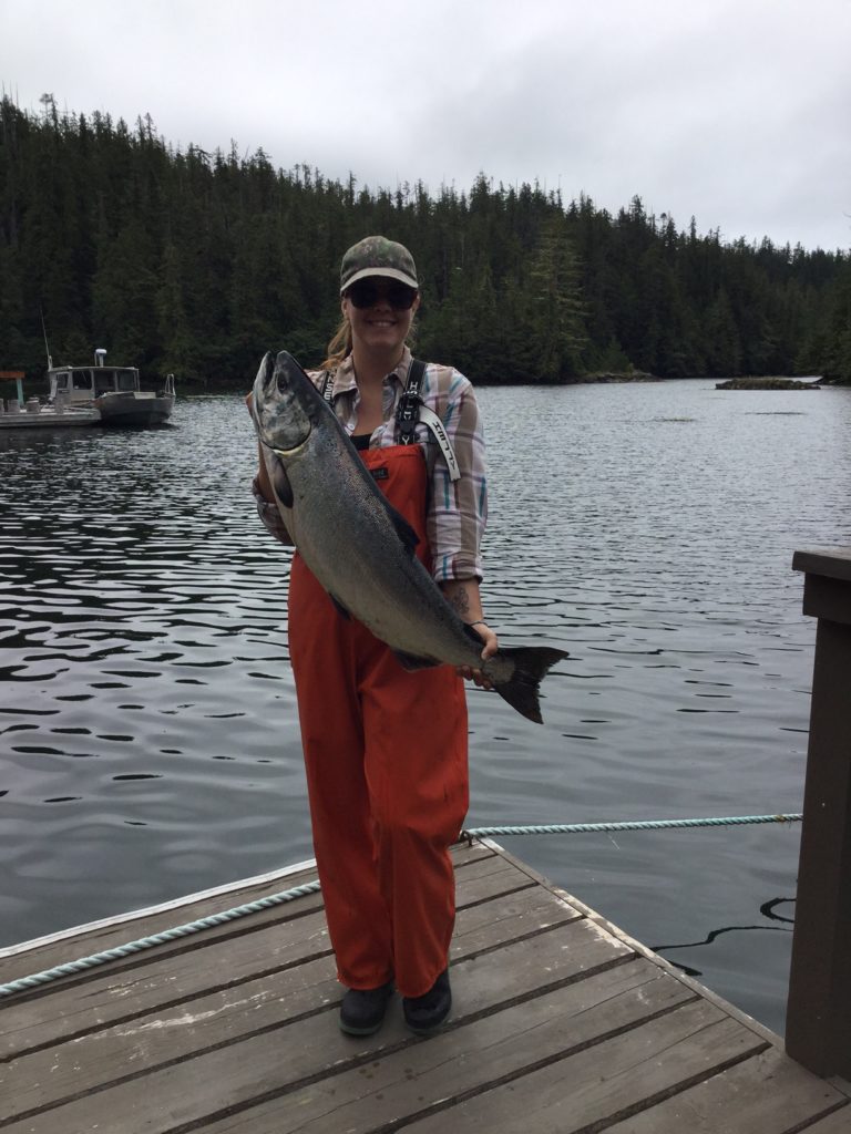 Nice Chinook salmon landed by Jacinta
