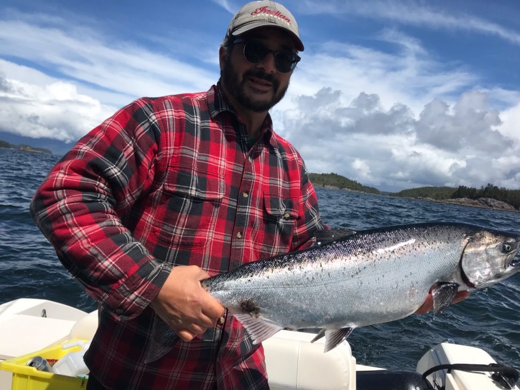 Chinook salmon landed off of Austin in early June 2019.   