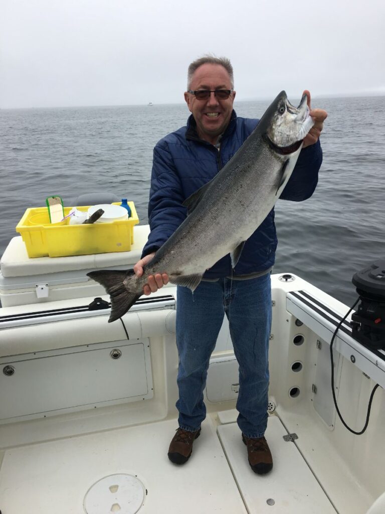 Mike from Golden B.C. fished with doug of Slivers Charters in Barkley Sound and had a couple of excellent salmon fishing days   